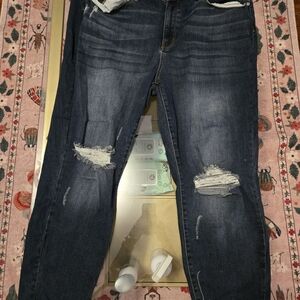 Stylish Distressed Judy Blue Jeans for Women Size 22